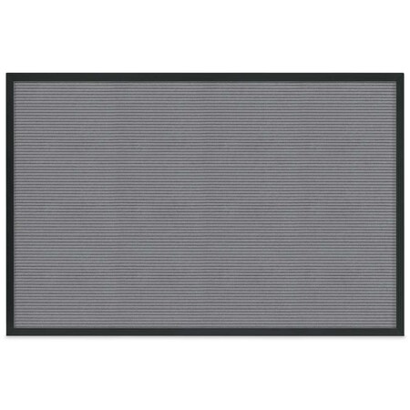 United Visual Products Sliding Door Indoor Enclosed Corkboard, 4 UV9025ACS-BLACK-COBACC